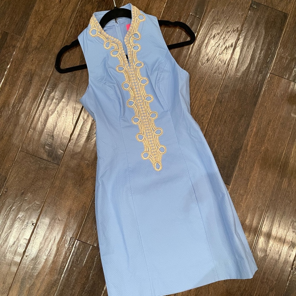 NWT Lilly Pulitzer Alexa Stretch shift in blue periwinkle, size 00